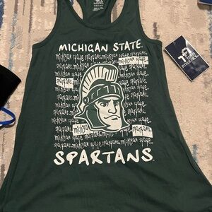 Michigan State Spartans Green Tank Top